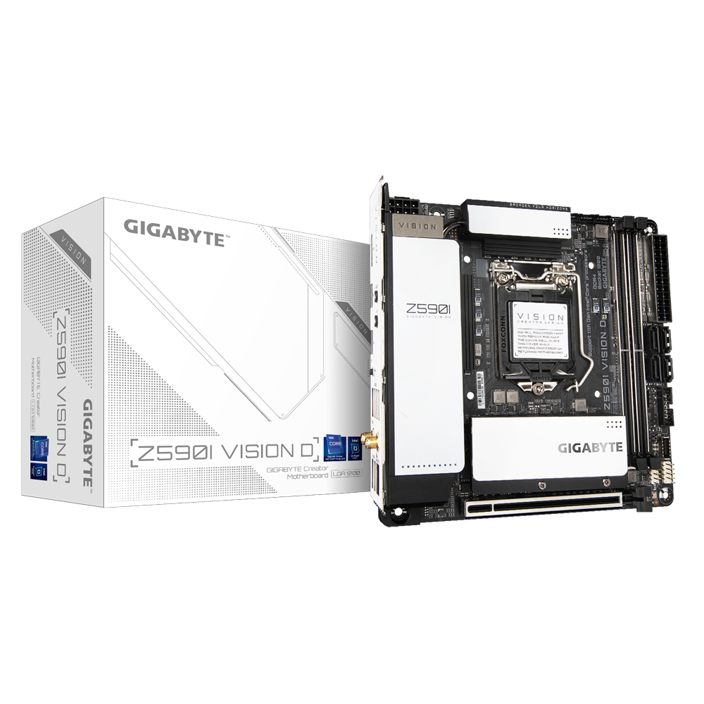Bekijk afbeelding 5 van Gigabyte 1200 Z590I VISION D (rev. 1.0) - M.2/DP/mITX